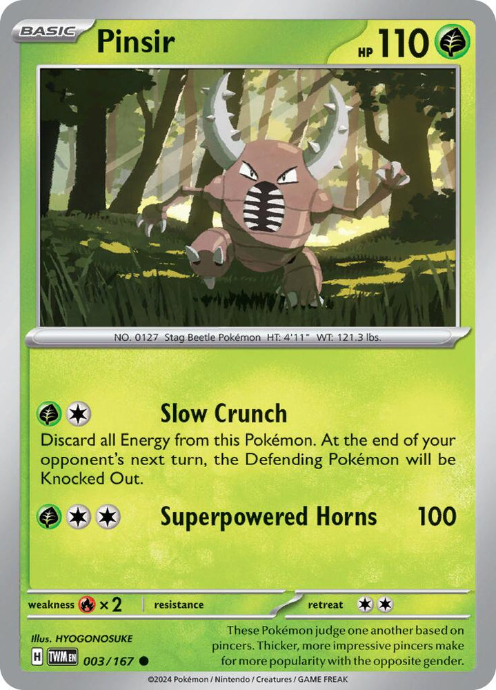 Pinsir (003/167) [Scarlet & Violet: Twilight Masquerade] Pokémon