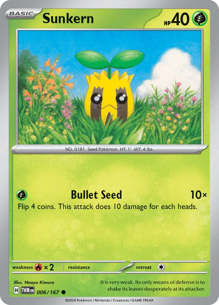 Sunkern (006/167) [Scarlet & Violet: Twilight Masquerade] Pokémon