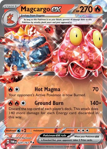 Magcargo ex (029/167) [Scarlet & Violet: Twilight Masquerade] Pokémon