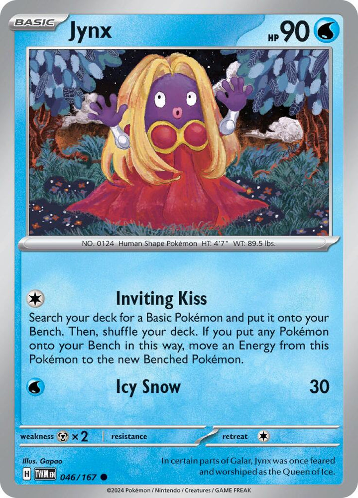 Jynx (046/167) [Scarlet & Violet: Twilight Masquerade] Pokémon