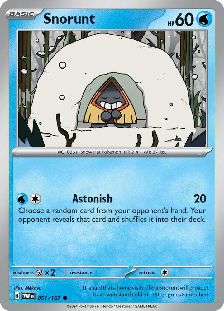 Snorunt (051/167) [Scarlet & Violet: Twilight Masquerade] Pokémon