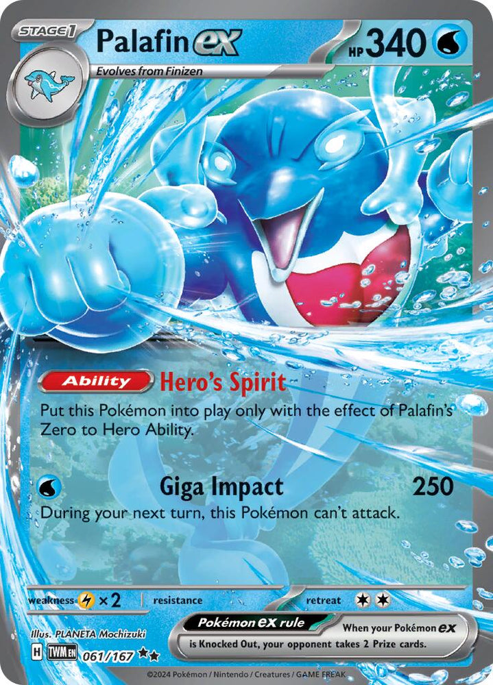 Palafin ex (061/167) [Scarlet & Violet: Twilight Masquerade] Pokémon