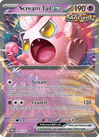 Scream Tail ex (094/167) [Scarlet & Violet: Twilight Masquerade] Pokémon
