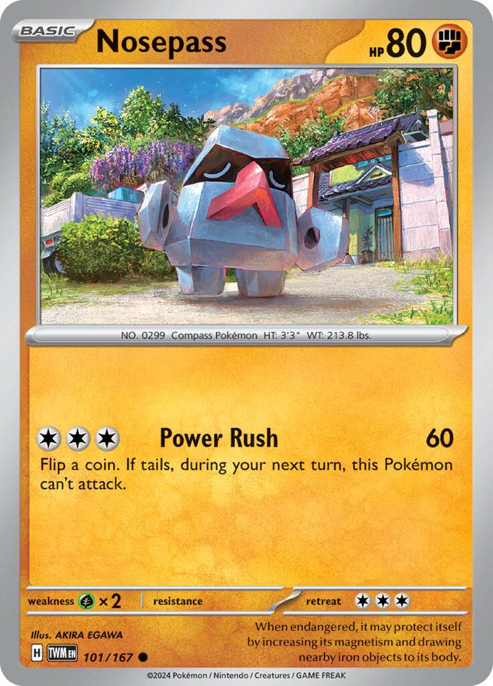 Nosepass (101/167) [Scarlet & Violet: Twilight Masquerade] Pokémon
