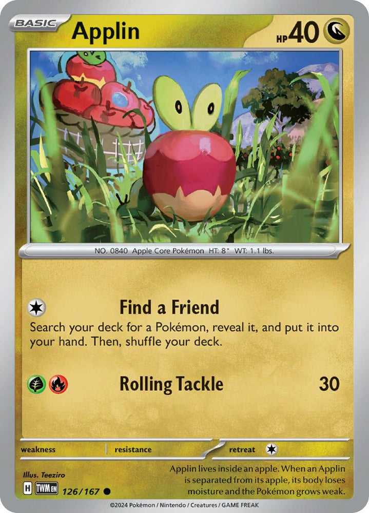 Applin (126/167) [Scarlet & Violet: Twilight Masquerade] Pokémon