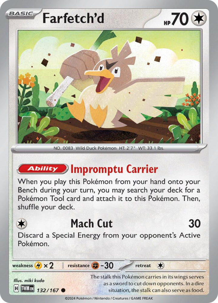 Farfetch'd (132/167) [Scarlet & Violet: Twilight Masquerade] Pokémon