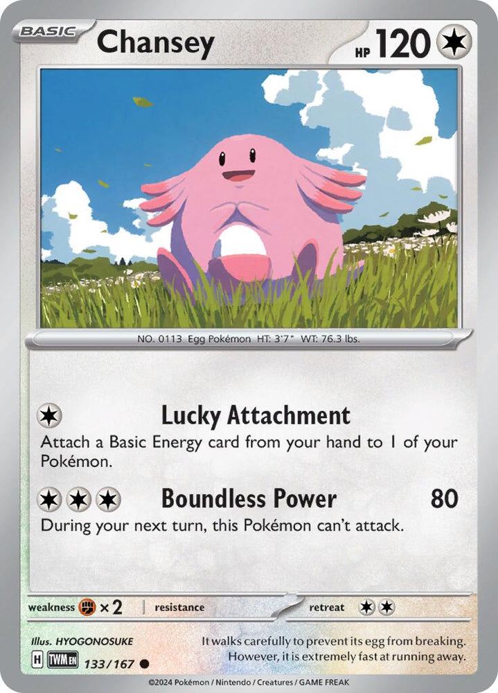 Chansey (133/167) [Scarlet & Violet: Twilight Masquerade] Pokémon