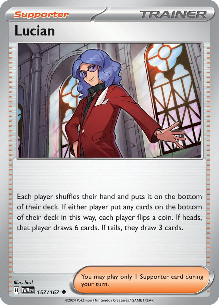 Lucian (157/167) [Scarlet & Violet: Twilight Masquerade] Pokémon