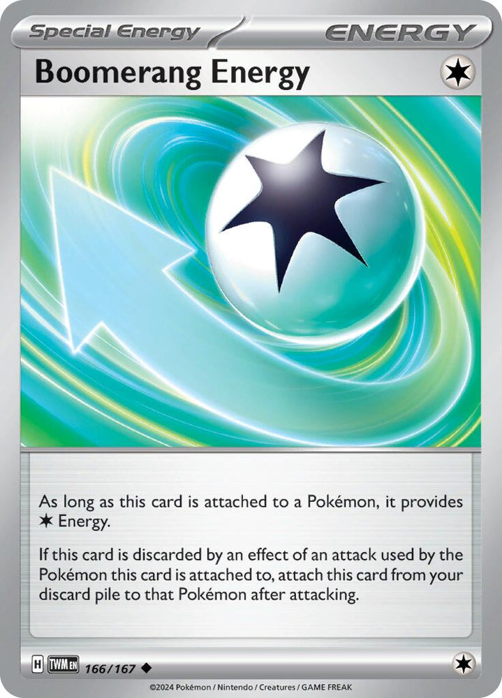 Boomerang Energy (166/167) [Scarlet & Violet: Twilight Masquerade] Pokémon