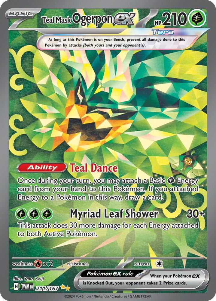 Teal Mask Ogerpon ex (211/167) [Scarlet & Violet: Twilight Masquerade] Pokémon