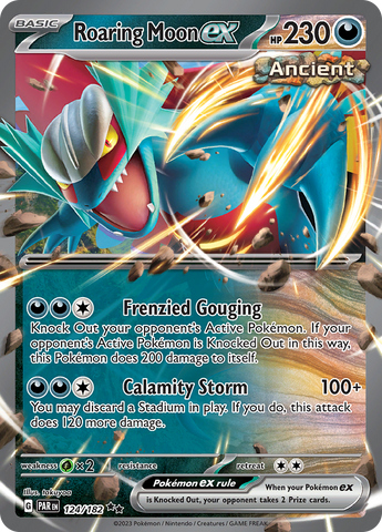 Roaring Moon ex (124/182) [Scarlet & Violet: Paradox Rift] Pokémon