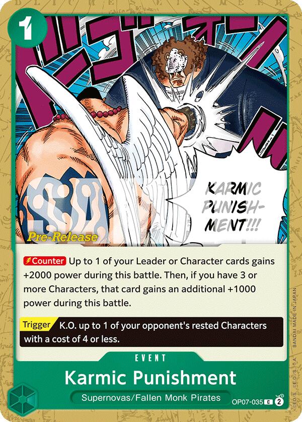 Karmic Punishment [500 Years in the Future Pre-Release Cards] Bandai