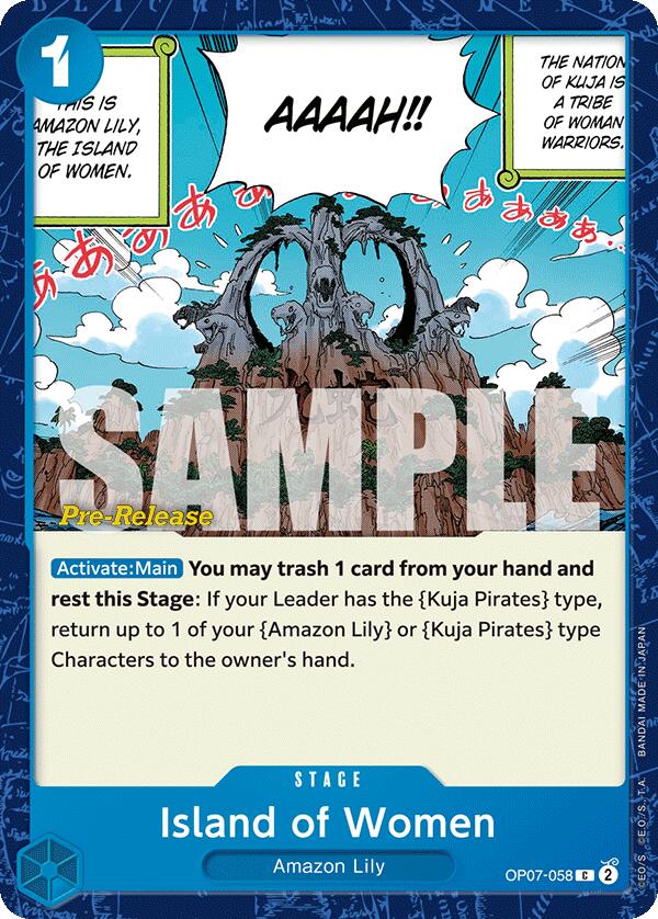 Island of Women [500 Years in the Future Pre-Release Cards] Bandai