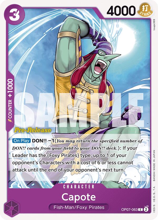 Capote [500 Years in the Future Pre-Release Cards] Bandai