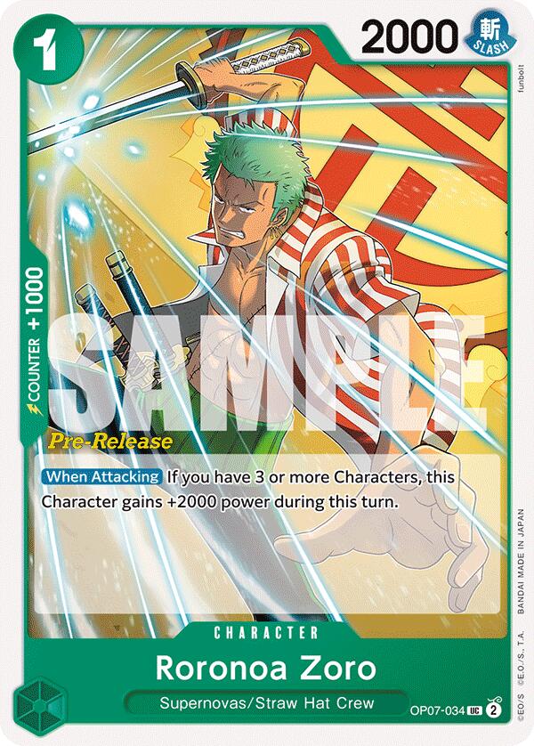 Roronoa Zoro [500 Years in the Future Pre-Release Cards] Bandai