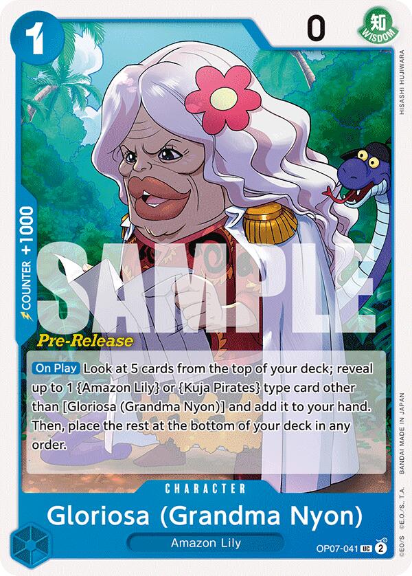 Gloriosa (Grandma Nyon) [500 Years in the Future Pre-Release Cards] Bandai