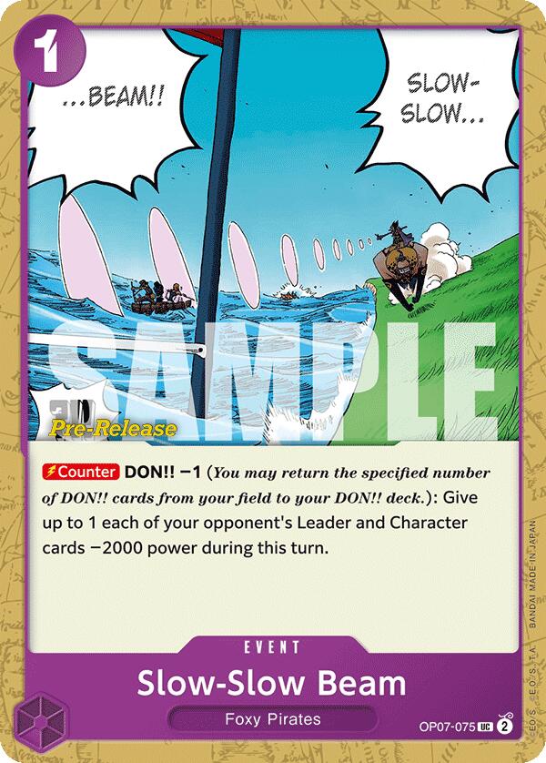 Slow-Slow Beam [500 Years in the Future Pre-Release Cards] Bandai