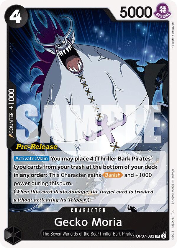 Gecko Moria [500 Years in the Future Pre-Release Cards] Bandai