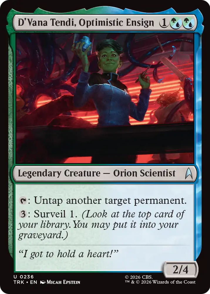 D'Vana Tendi, Optimistic Ensign [Star Trek] Magic: The Gathering