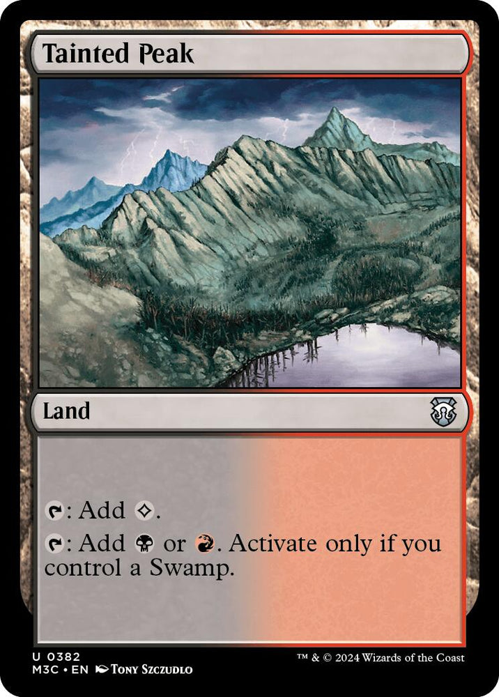 Tainted Peak [Modern Horizons 3 Commander] Magic: The Gathering