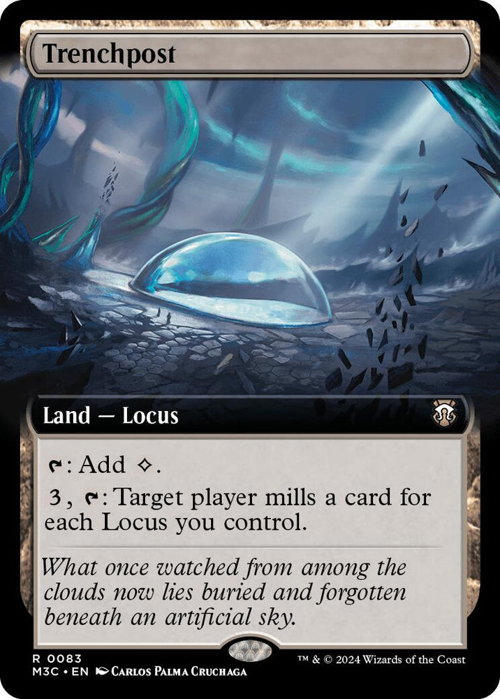 Trenchpost (Extended Art) (Ripple Foil) [Modern Horizons 3 Commander] Magic: The Gathering
