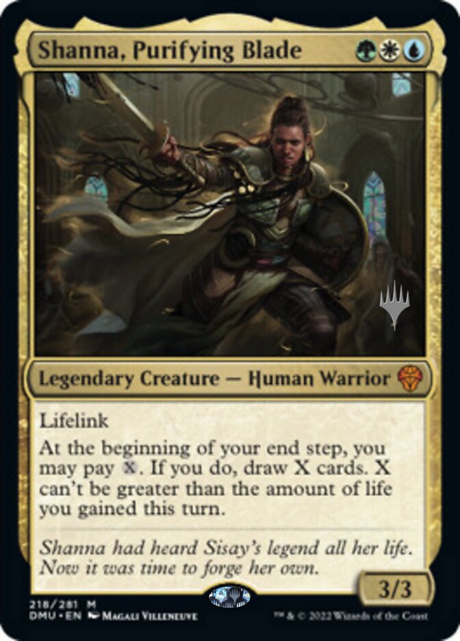 Shanna, Purifying Blade (Promo Pack) [Dominaria United Promos] Magic: The Gathering