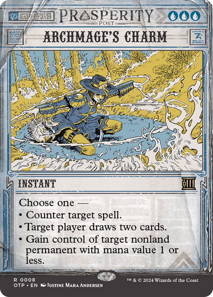 Archmage's Charm [Outlaws of Thunder Junction: Breaking News] Magic: The Gathering