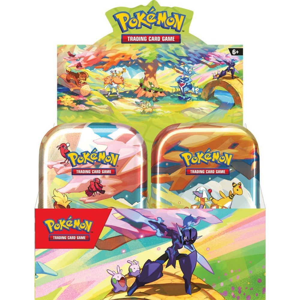 Vibrant Paldea Mini Tin Collection Display Pokémon