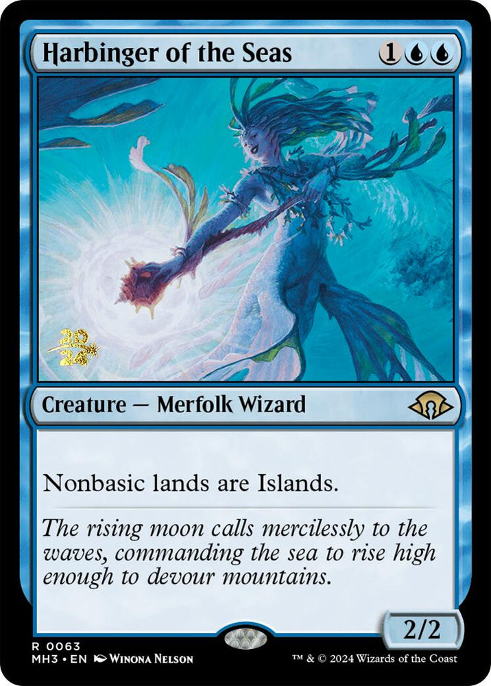 Harbinger of the Seas [Modern Horizons 3 Prerelease Promos] Magic: The Gathering