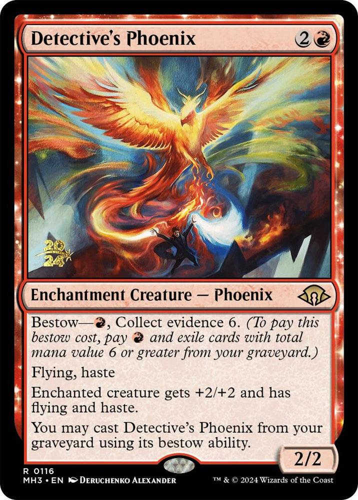 Detective's Phoenix [Modern Horizons 3 Prerelease Promos] Magic: The Gathering