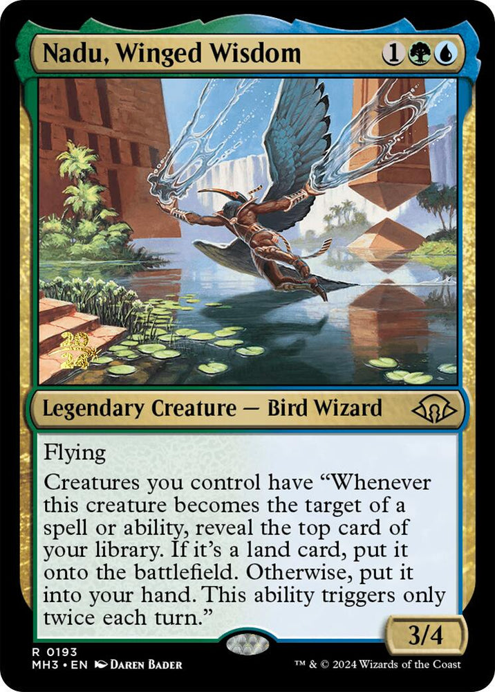 Nadu, Winged Wisdom [Modern Horizons 3 Prerelease Promos] Magic: The Gathering