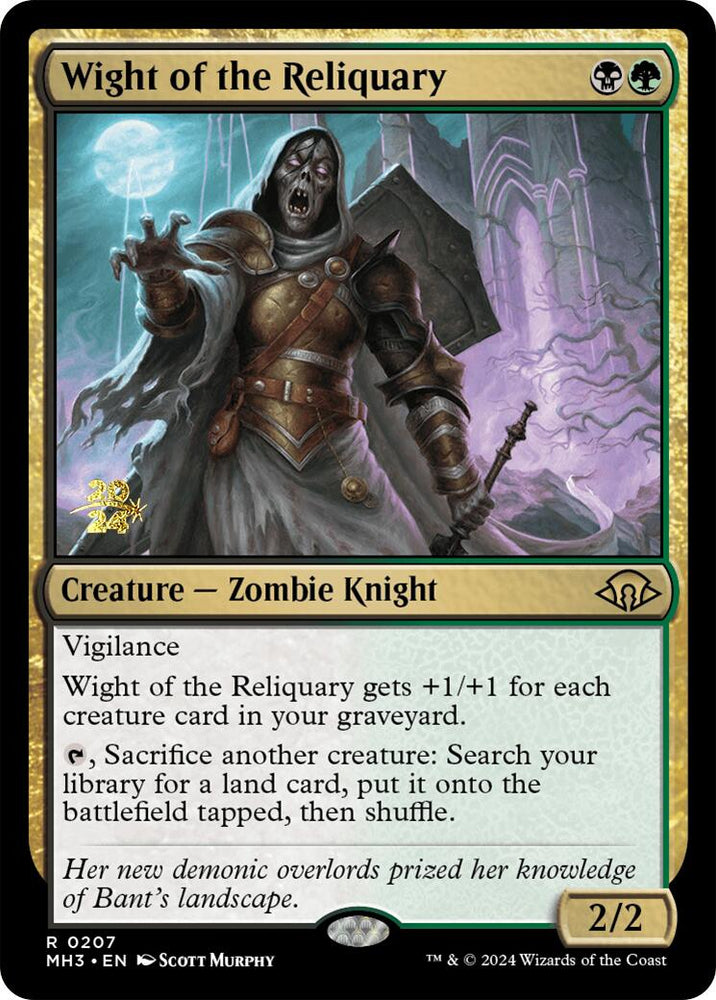 Wight of the Reliquary [Modern Horizons 3 Prerelease Promos] Magic: The Gathering