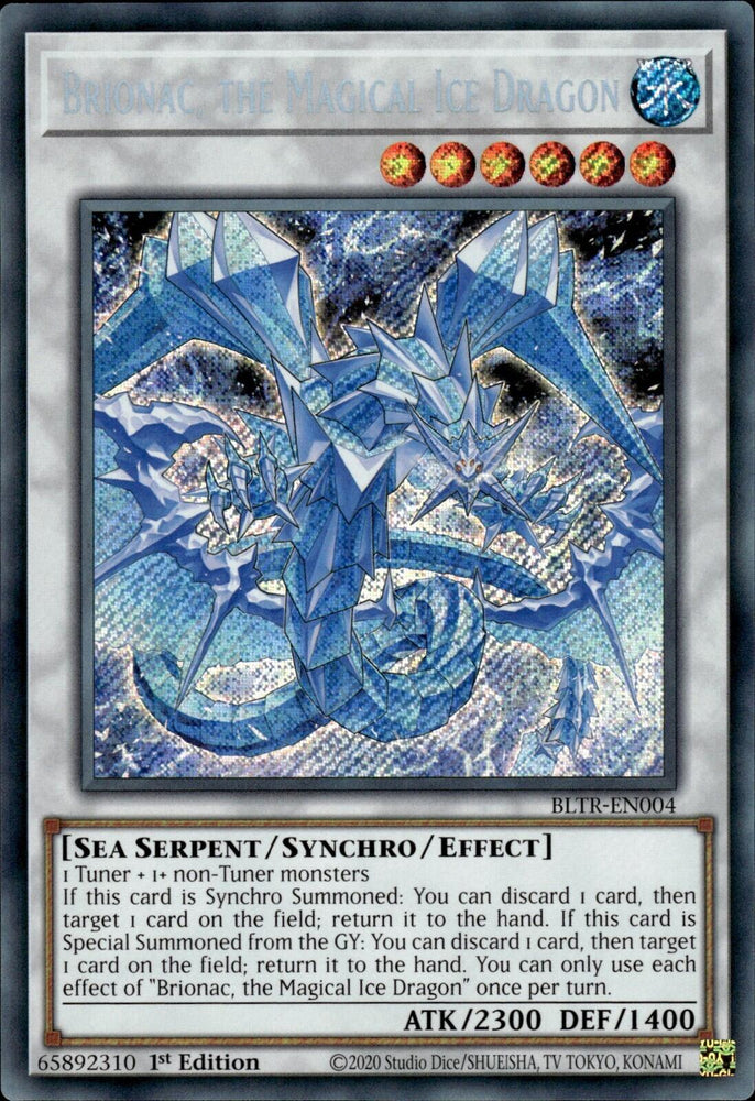 Brionac, the Magical Ice Dragon [BLTR-EN004] Secret Rare Yu-Gi-Oh!