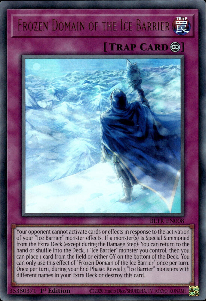 Frozen Domain of the Ice Barrier [BLTR-EN008] Ultra Rare Yu-Gi-Oh!