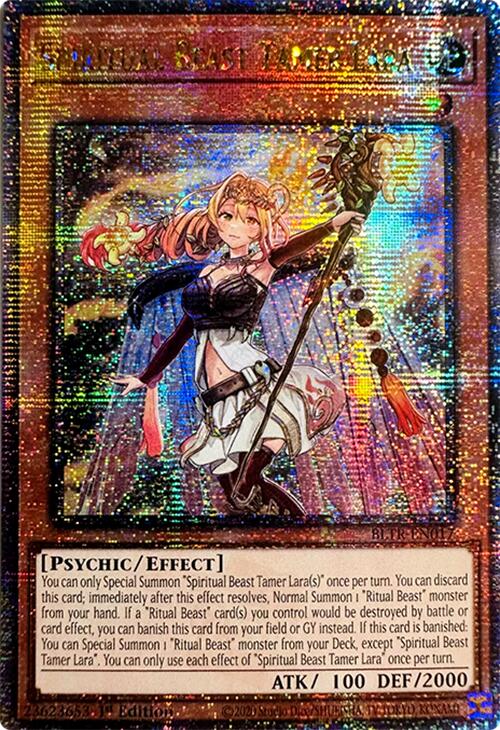 Spiritual Beast Tamer Lara (Quarter Century Secret Rare) [BLTR-EN017] Quarter Century Secret Rare Yu-Gi-Oh!