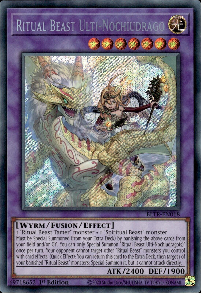 Ritual Beast Ulti-Nochiudrago [BLTR-EN018] Secret Rare Yu-Gi-Oh!