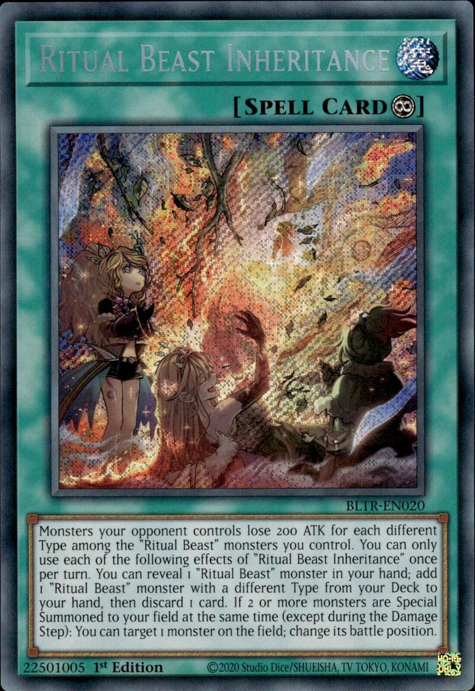 Ritual Beast Inheritance [BLTR-EN020] Secret Rare Yu-Gi-Oh!