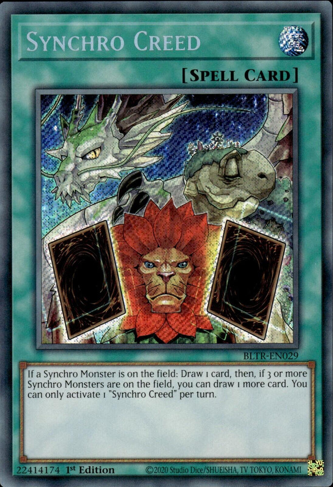 Synchro Creed [BLTR-EN029] Secret Rare Yu-Gi-Oh!