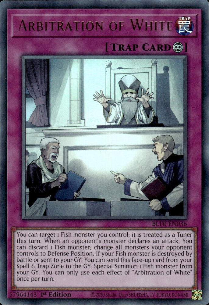 Arbitration of White [BLTR-EN036] Ultra Rare Yu-Gi-Oh!