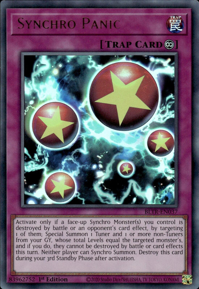 Synchro Panic [BLTR-EN037] Ultra Rare Yu-Gi-Oh!