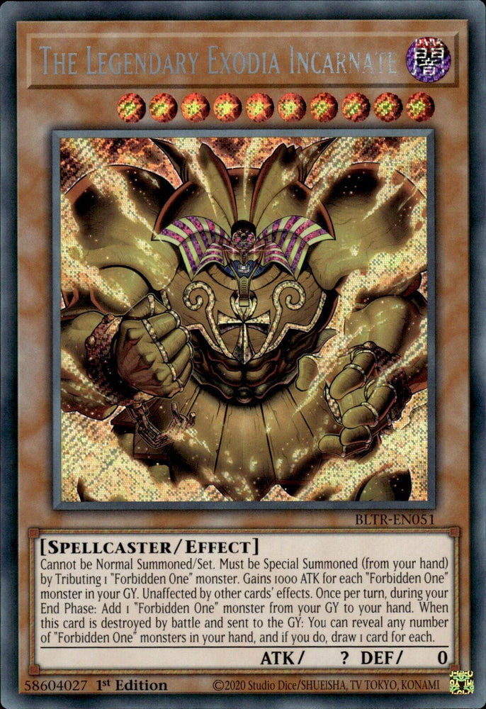 The Legendary Exodia Incarnate [BLTR-EN051] Secret Rare Yu-Gi-Oh!