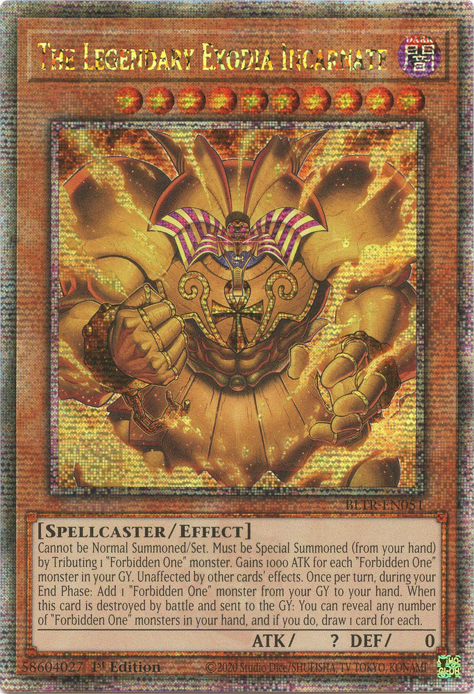The Legendary Exodia Incarnate (Quarter Century Secret Rare) [BLTR-EN051] Quarter Century Secret Rare Yu-Gi-Oh!