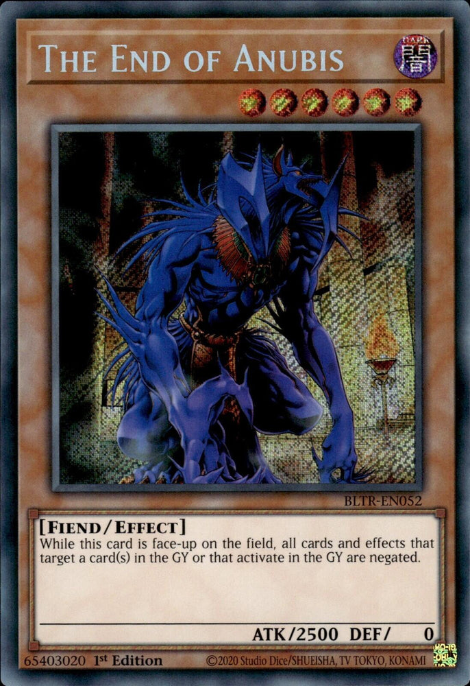 The End of Anubis [BLTR-EN052] Secret Rare Yu-Gi-Oh!