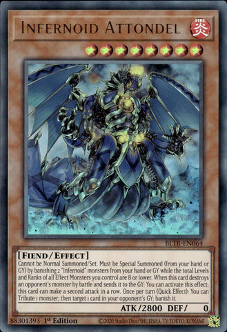 Infernoid Attondel [BLTR-EN064] Ultra Rare Yu-Gi-Oh!
