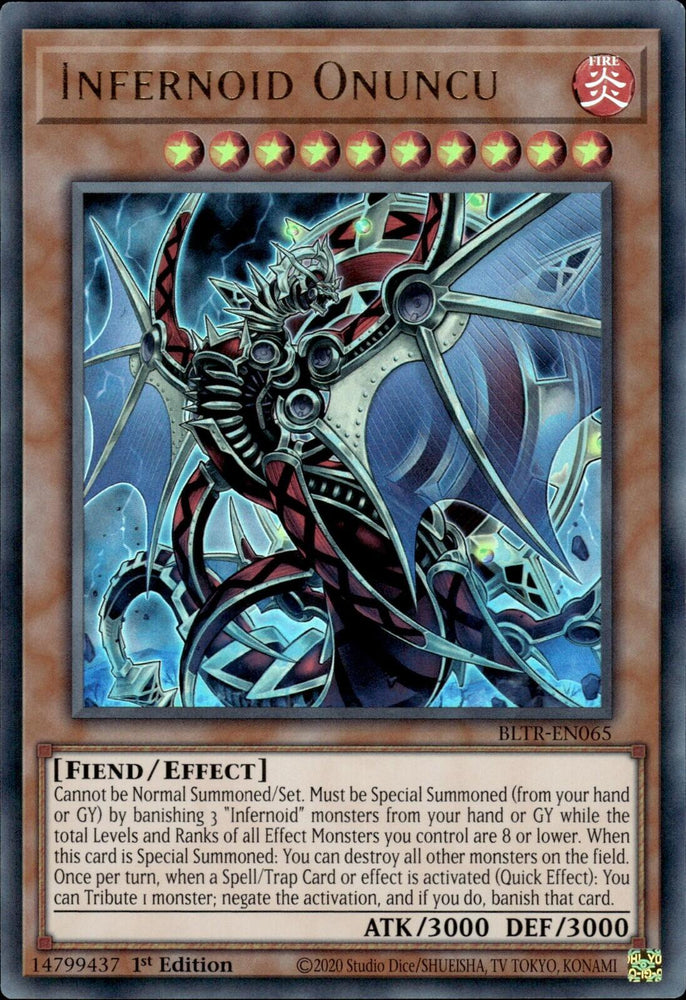 Infernoid Onuncu [BLTR-EN065] Ultra Rare Yu-Gi-Oh!