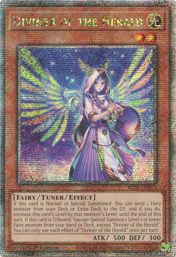 Diviner of the Herald (Quarter Century Secret Rare) [BLTR-EN072] Quarter Century Secret Rare Yu-Gi-Oh!