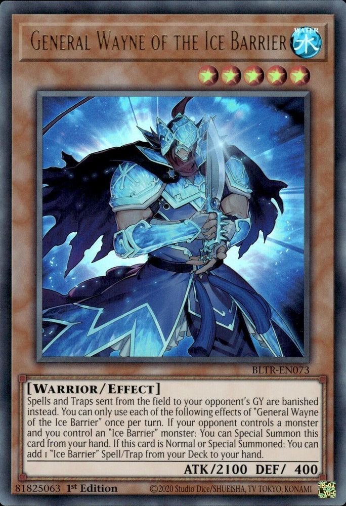 General Wayne of the Ice Barrier [BLTR-EN073] Ultra Rare Yu-Gi-Oh!