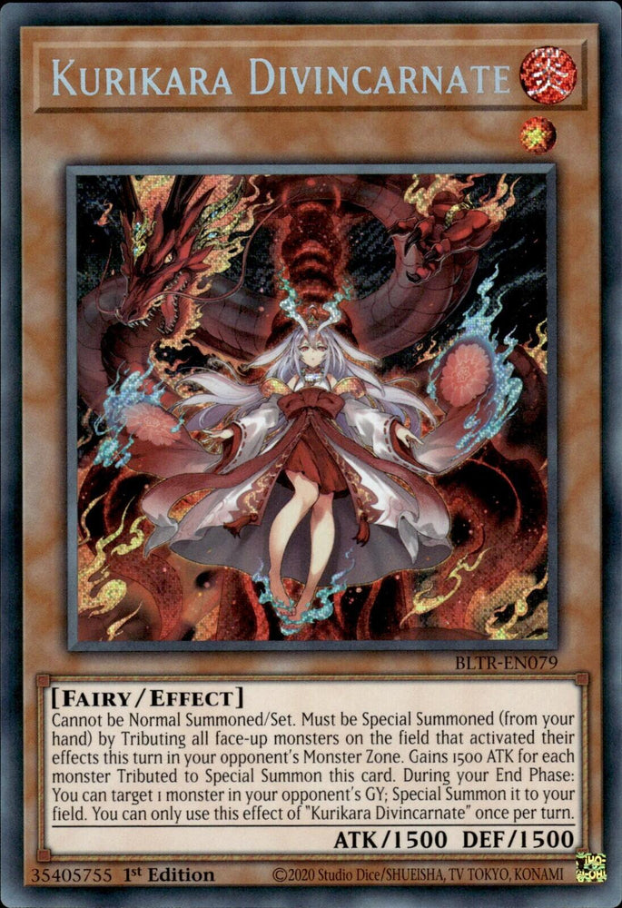 Kurikara Divincarnate [BLTR-EN079] Secret Rare Yu-Gi-Oh!