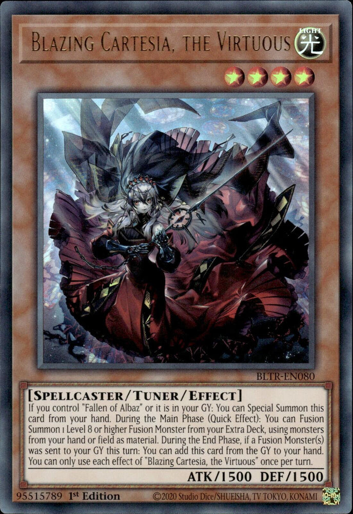 Blazing Cartesia, the Virtuous [BLTR-EN080] Ultra Rare Yu-Gi-Oh!