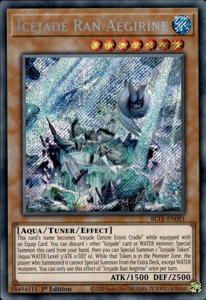 Icejade Ran Aegirine [BLTR-EN081] Secret Rare Yu-Gi-Oh!
